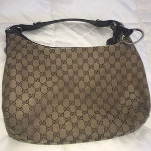Beige and brown gucci bag